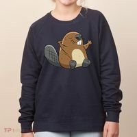 Rodent Beaver Funny Beaver Costume Cool Beaver Women's Sweatshirt thumb 0