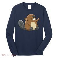 Rodent Beaver Funny Beaver Costume Cool Beaver Long Sleeve Shirt thumb 0