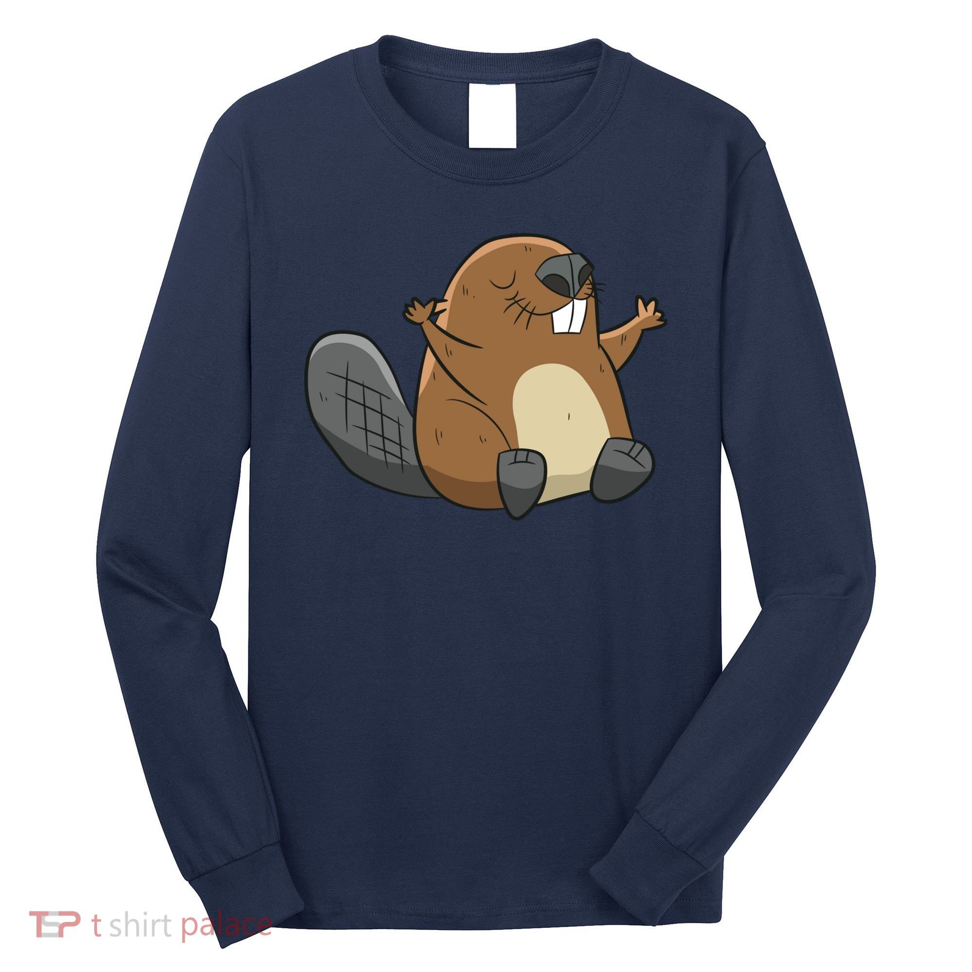 Rodent Beaver Funny Beaver Costume Cool Beaver Long Sleeve Shirt