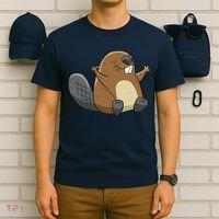 Rodent Beaver Funny Beaver Costume Cool Beaver T-Shirt thumb 6