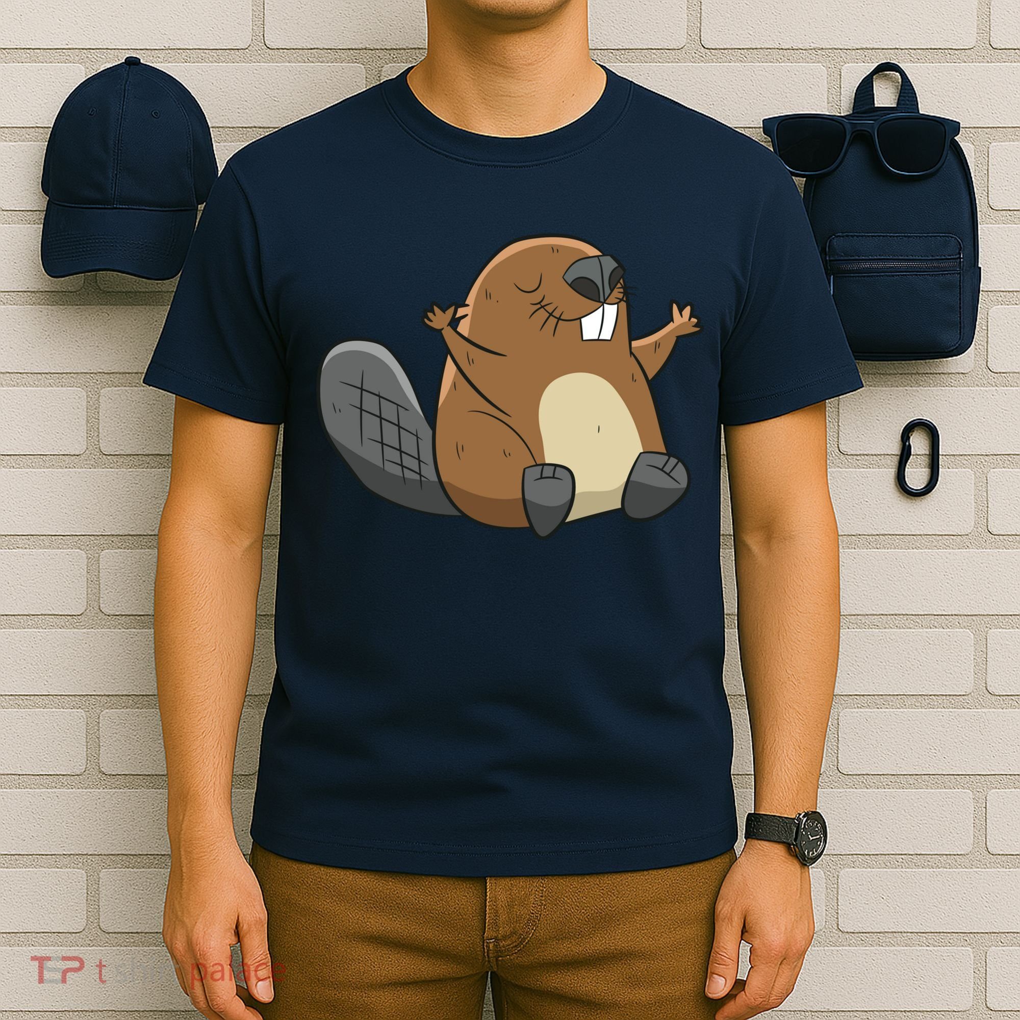 Rodent Beaver Funny Beaver Costume Cool Beaver T-Shirt