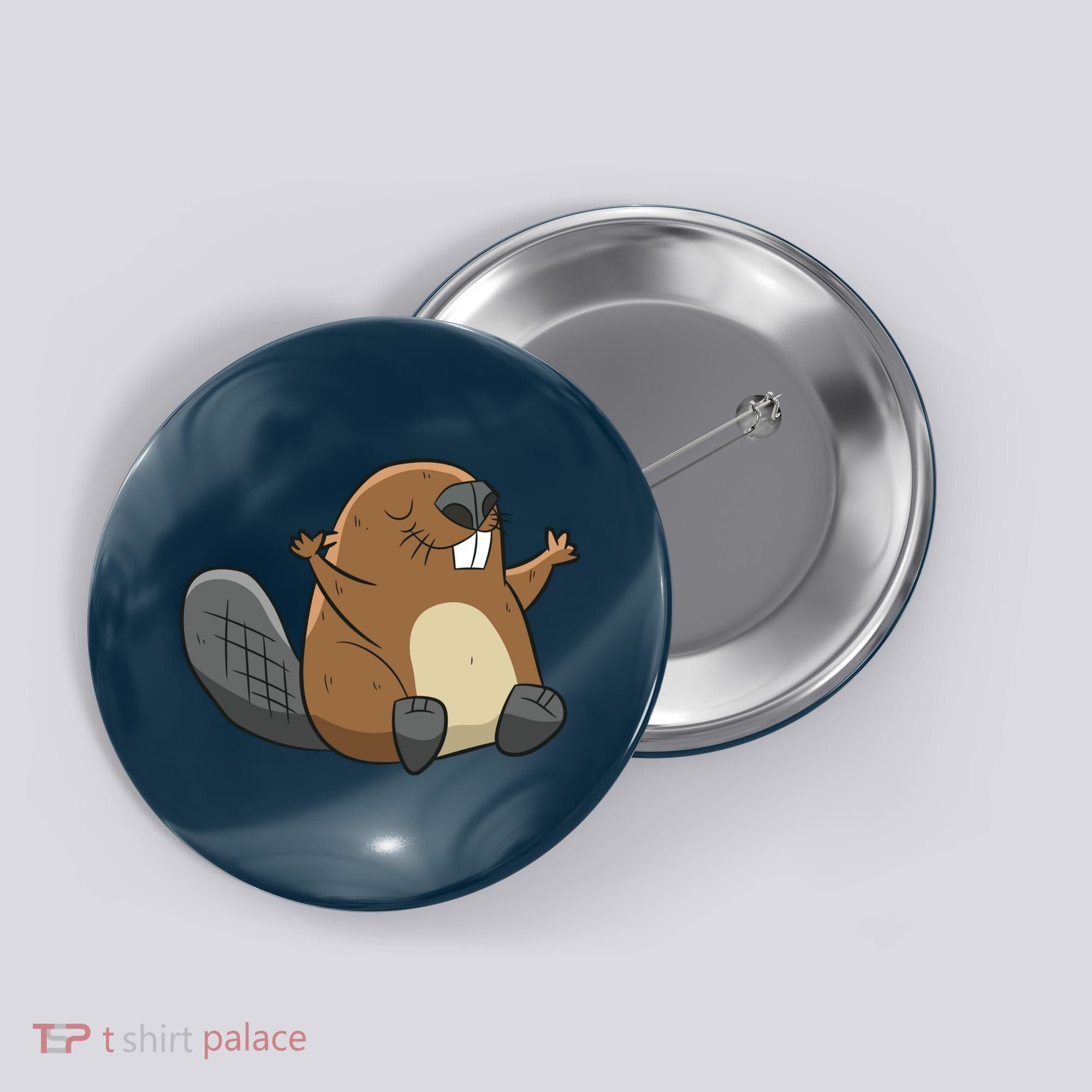 Rodent Beaver Funny Beaver Costume Cool Beaver Button