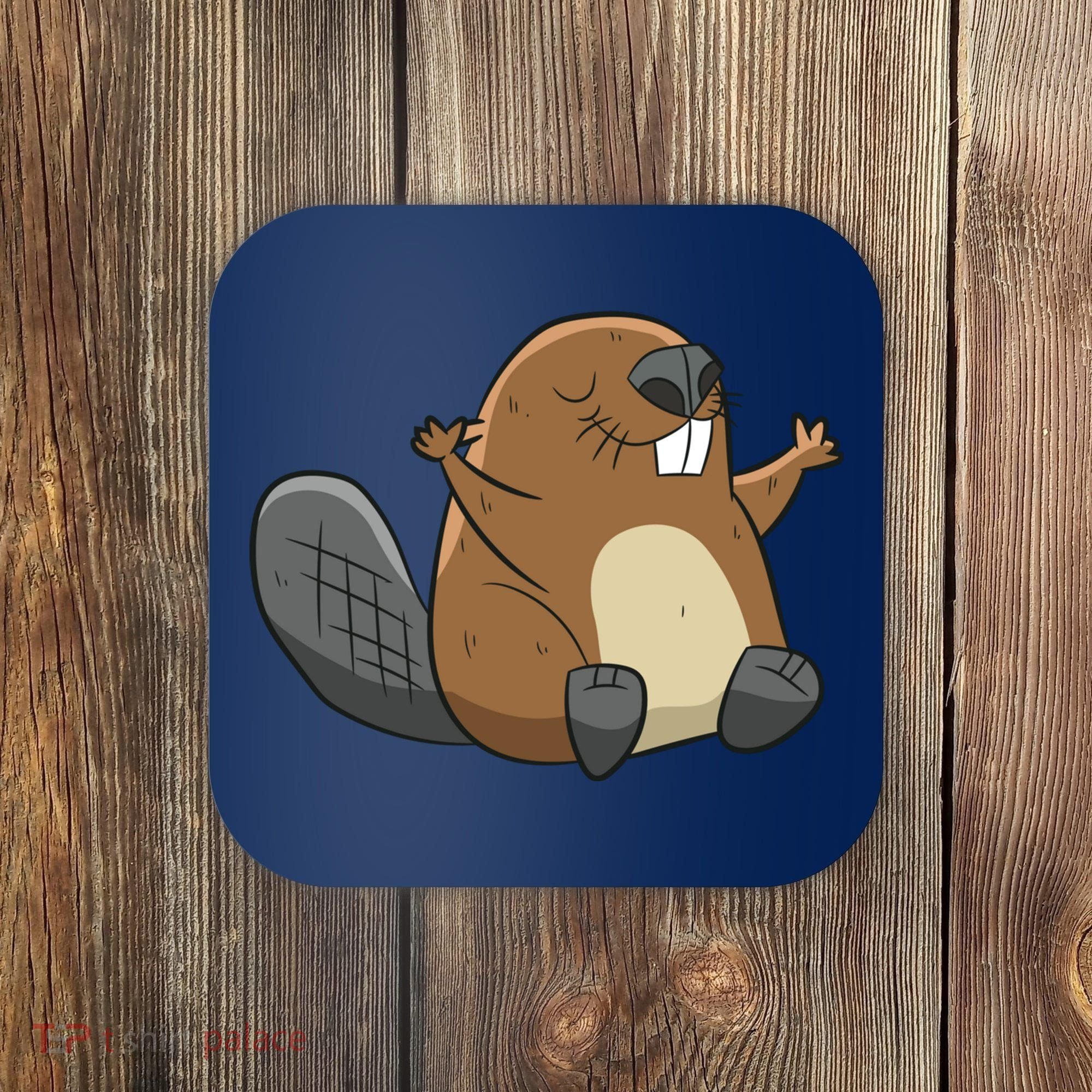 Rodent Beaver Funny Beaver Costume Cool Beaver Coaster