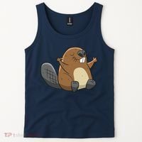 Rodent Beaver Funny Beaver Costume Cool Beaver Tank Top thumb 2