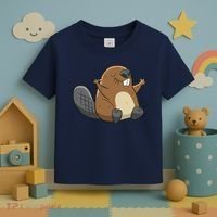 Rodent Beaver Funny Beaver Costume Cool Beaver Toddler T-Shirt thumb 3