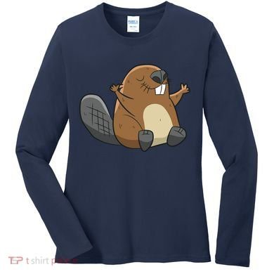 Rodent Beaver Funny Beaver Costume Cool Beaver Women's Long Sleeve Shirt