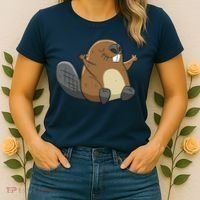 Rodent Beaver Funny Beaver Costume Cool Beaver Women's T-Shirt thumb 2