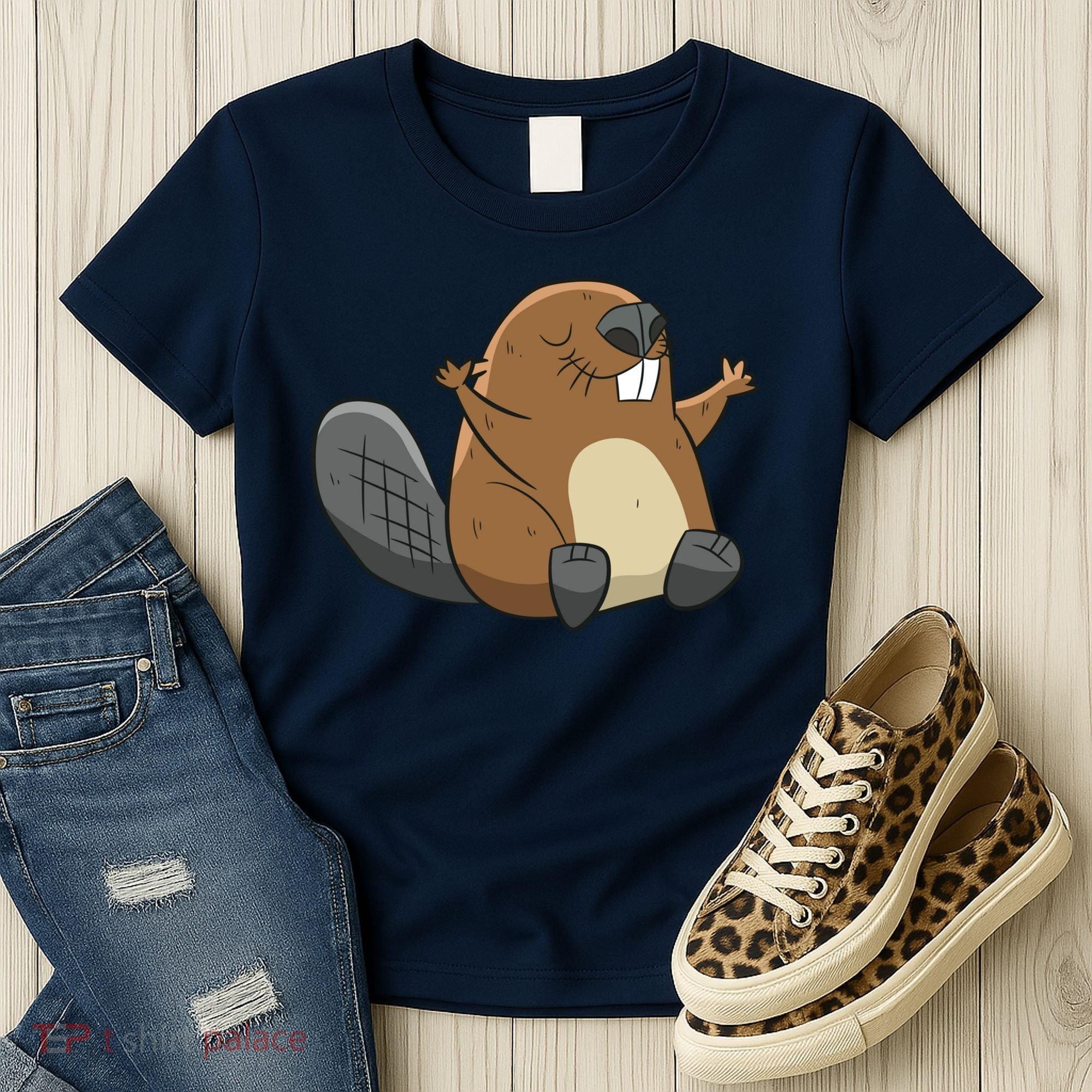 Rodent Beaver Funny Beaver Costume Cool Beaver Women's T-Shirt