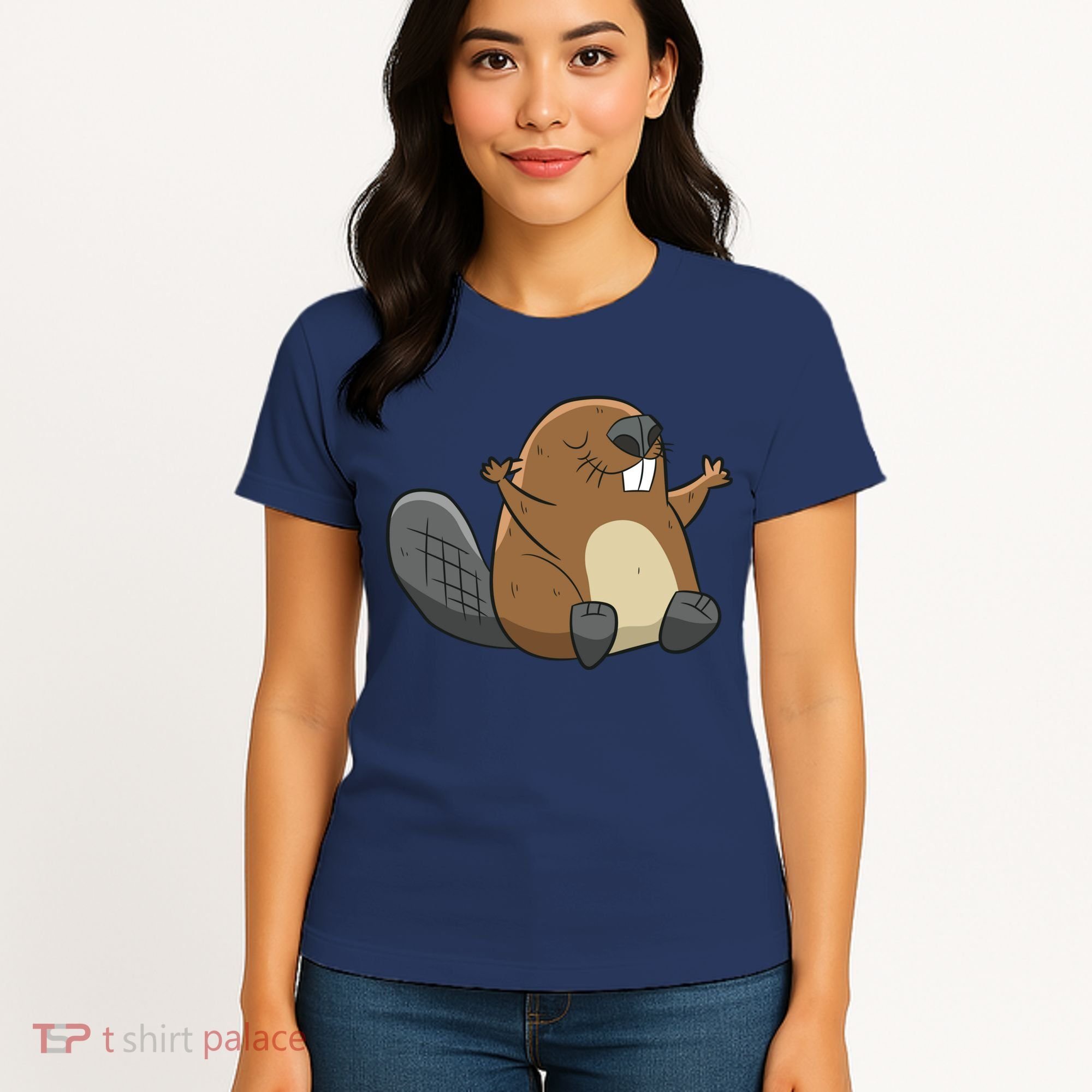 Rodent Beaver Funny Beaver Costume Cool Beaver Women's T-Shirt