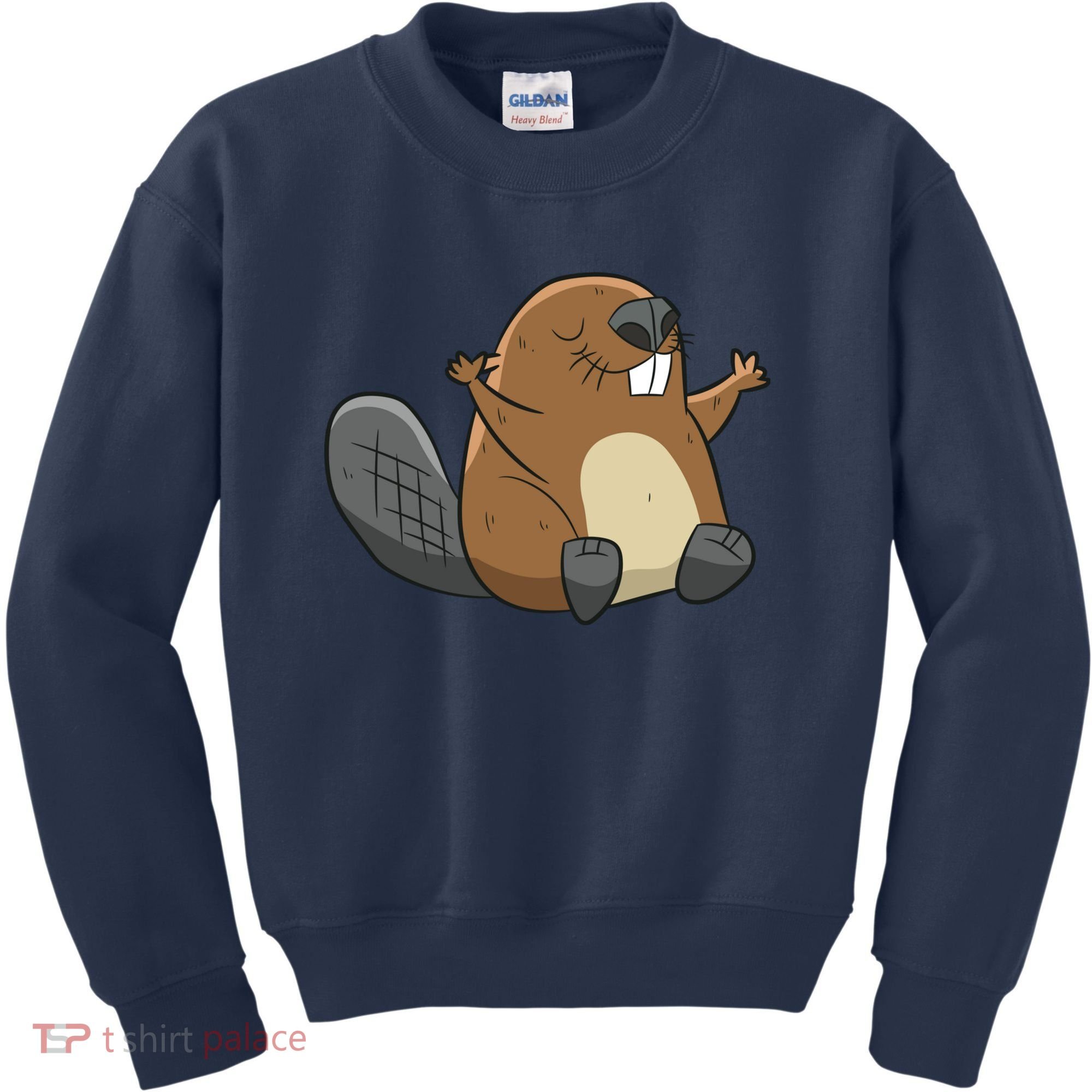 Rodent Beaver Funny Beaver Costume Cool Beaver Kids Sweatshirt