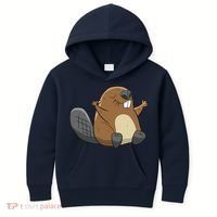 Rodent Beaver Funny Beaver Costume Cool Beaver Kids Hoodie thumb 0