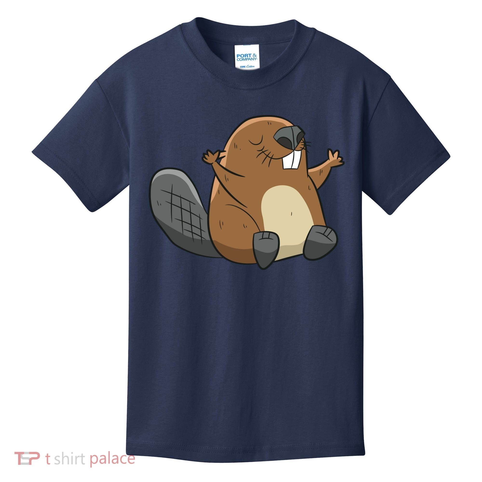 Rodent Beaver Funny Beaver Costume Cool Beaver Kids T-Shirt