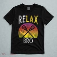 Relax Bro Funny Lacrosse Sayings Lax Player Coach Team Gift T-Shirt thumb 5