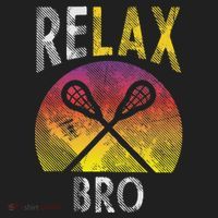Relax Bro Funny Lacrosse Sayings Lax Player Coach Team Gift Beanie thumb 2