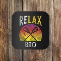 Relax Bro Funny Lacrosse Sayings Lax Player Coach Team Gift Coaster thumb 0