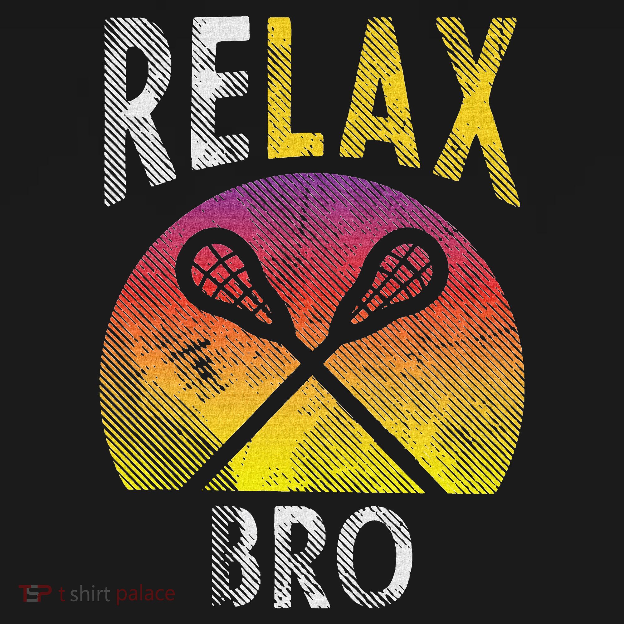 Relax Bro Funny Lacrosse Sayings Lax Player Coach Team Gift Women's Hoodie