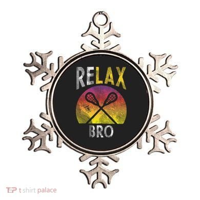 Relax Bro Funny Lacrosse Sayings Lax Player Coach Team Gift Ornament