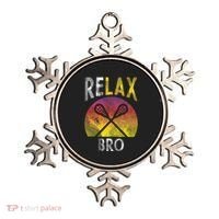 Relax Bro Funny Lacrosse Sayings Lax Player Coach Team Gift Ornament thumb 0