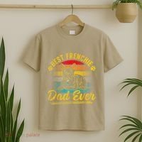 Retro Best Frenchie Dad Ever French Bulldog Dog Fathers Day T-Shirt thumb 2