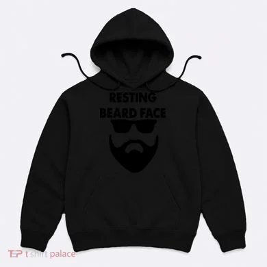 Resting Beard Face Funny Beard Hoodie