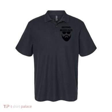 Resting Beard Face Funny Beard Polo
