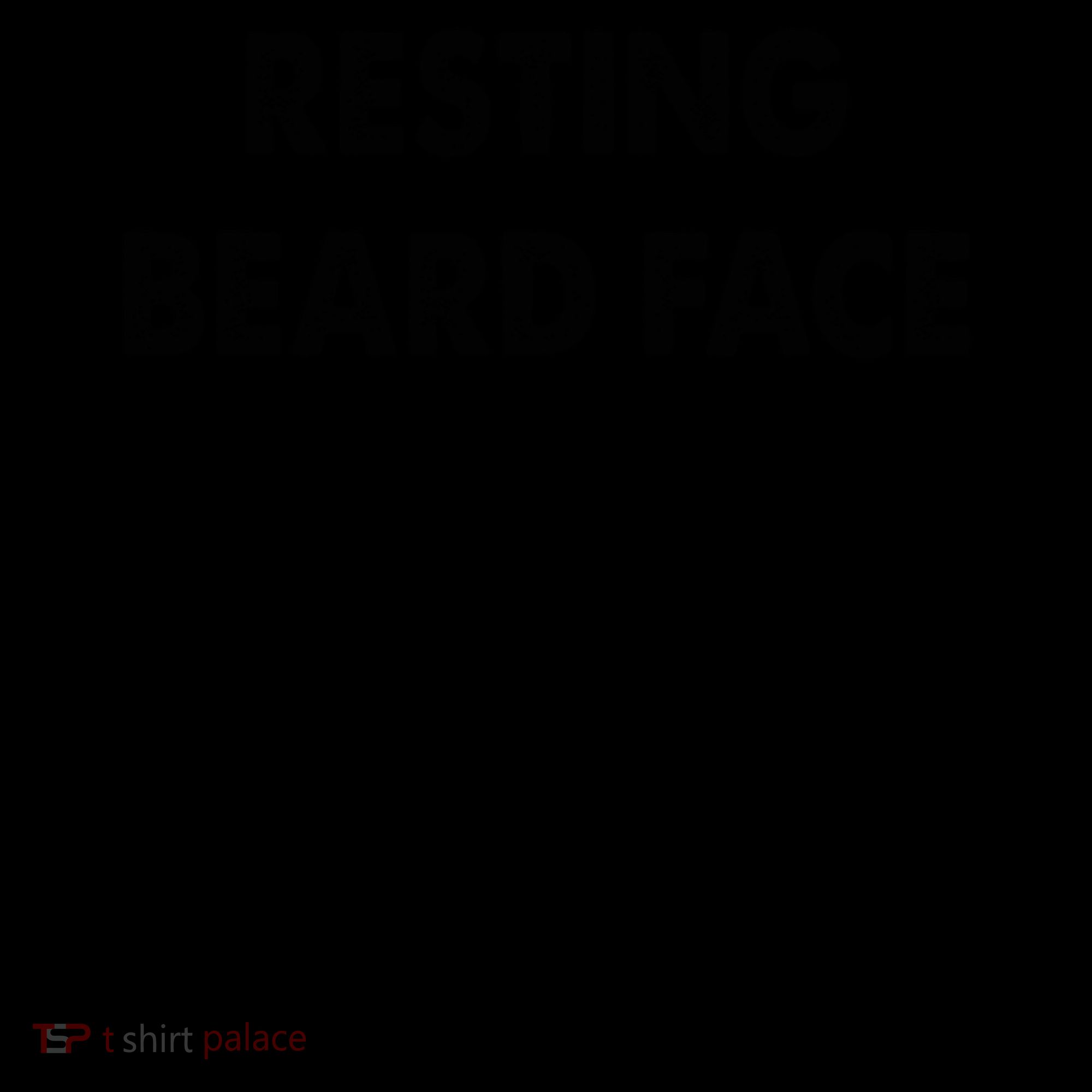 Resting Beard Face Funny Beard Polo