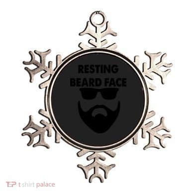 Resting Beard Face Funny Beard Ornament