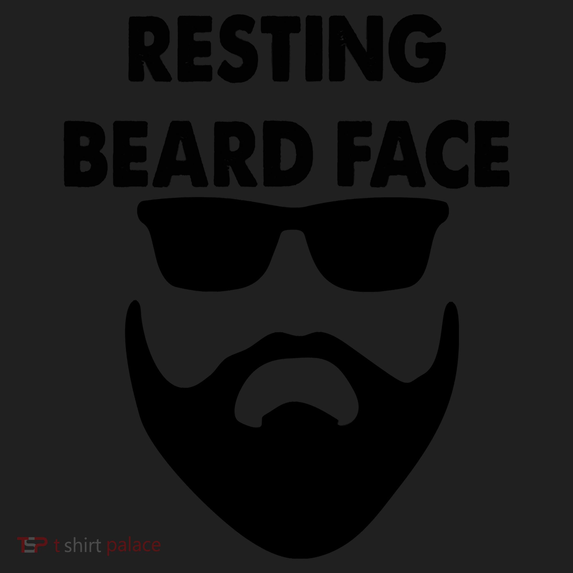 Resting Beard Face Funny Beard Golf Towel