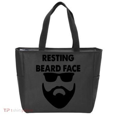 Resting Beard Face Funny Beard Tote Bag