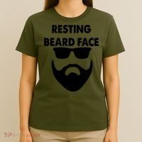 Resting Beard Face Funny Beard T-Shirt thumb 4