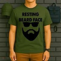 Resting Beard Face Funny Beard T-Shirt thumb 6