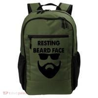 Resting Beard Face Funny Beard Backpack thumb 0