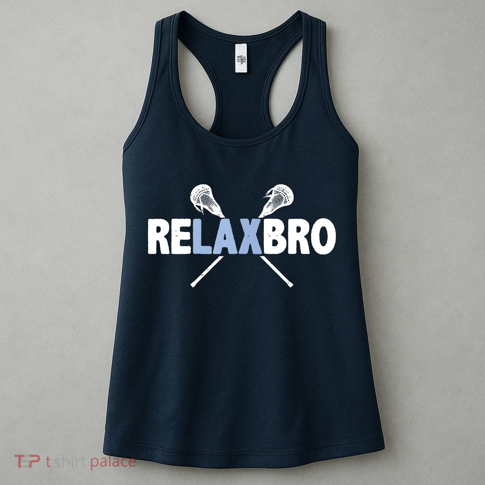 RELAX BRO Funny Lacrosse Player Lax Lover Joke Women's Tank Top