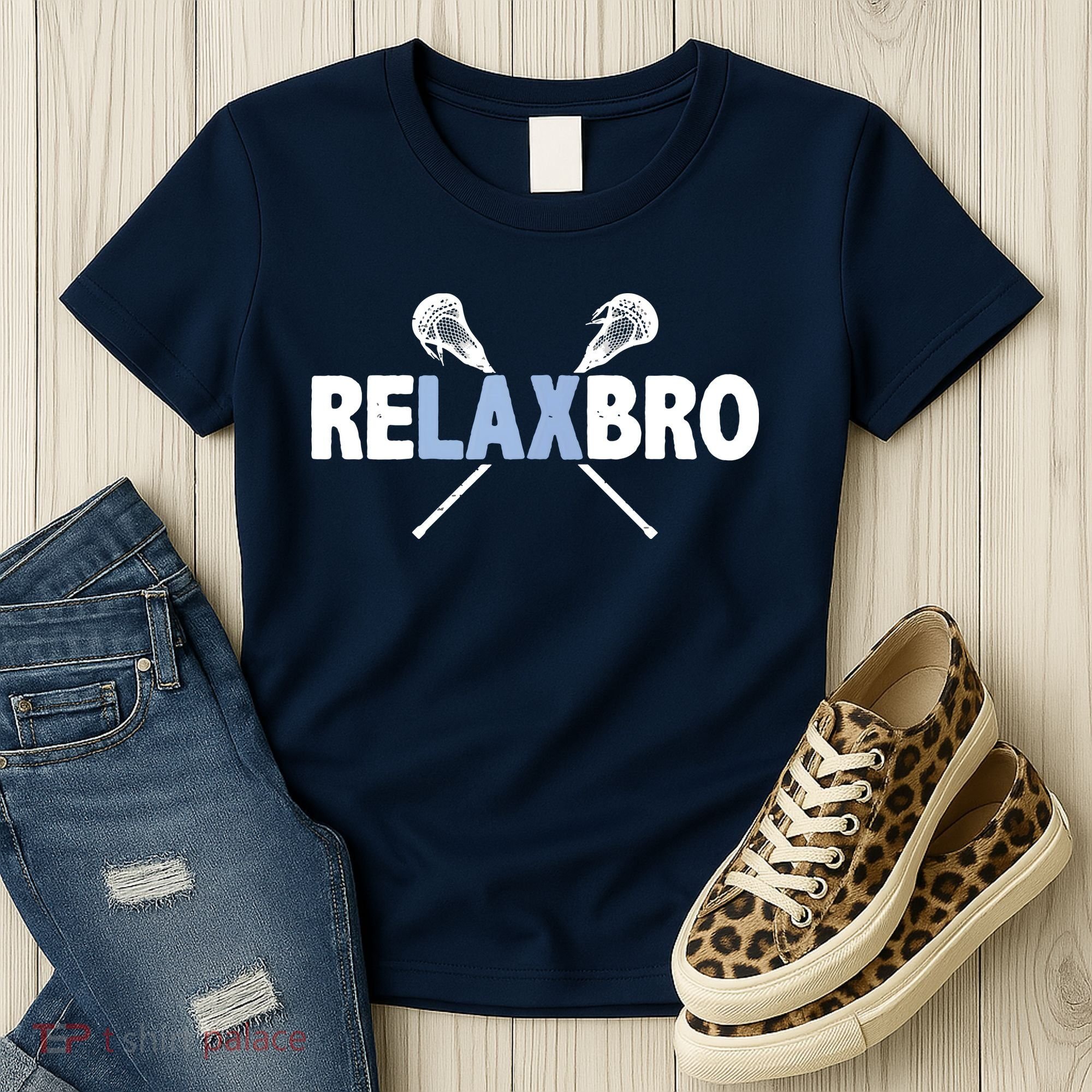 RELAX BRO Funny Lacrosse Player Lax Lover Joke Women's T-Shirt