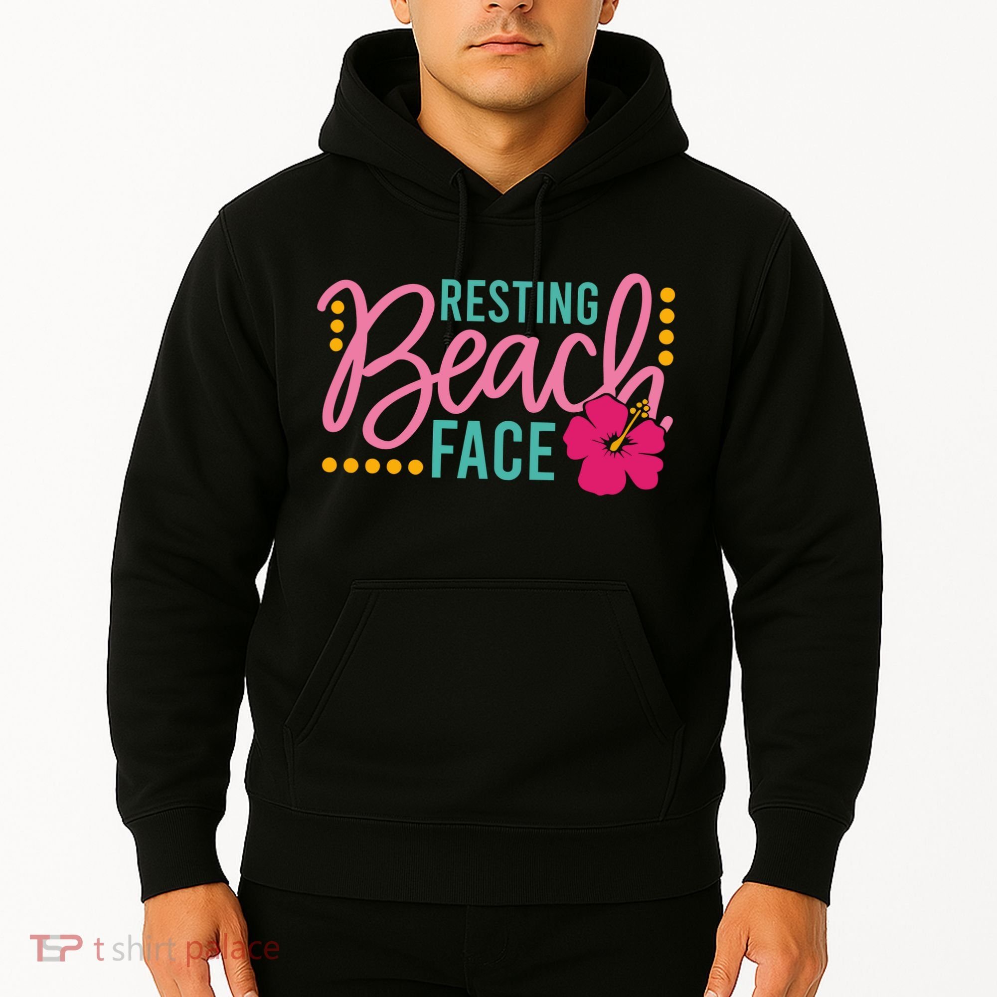 Resting Beach Face Funny Summer Hoodie