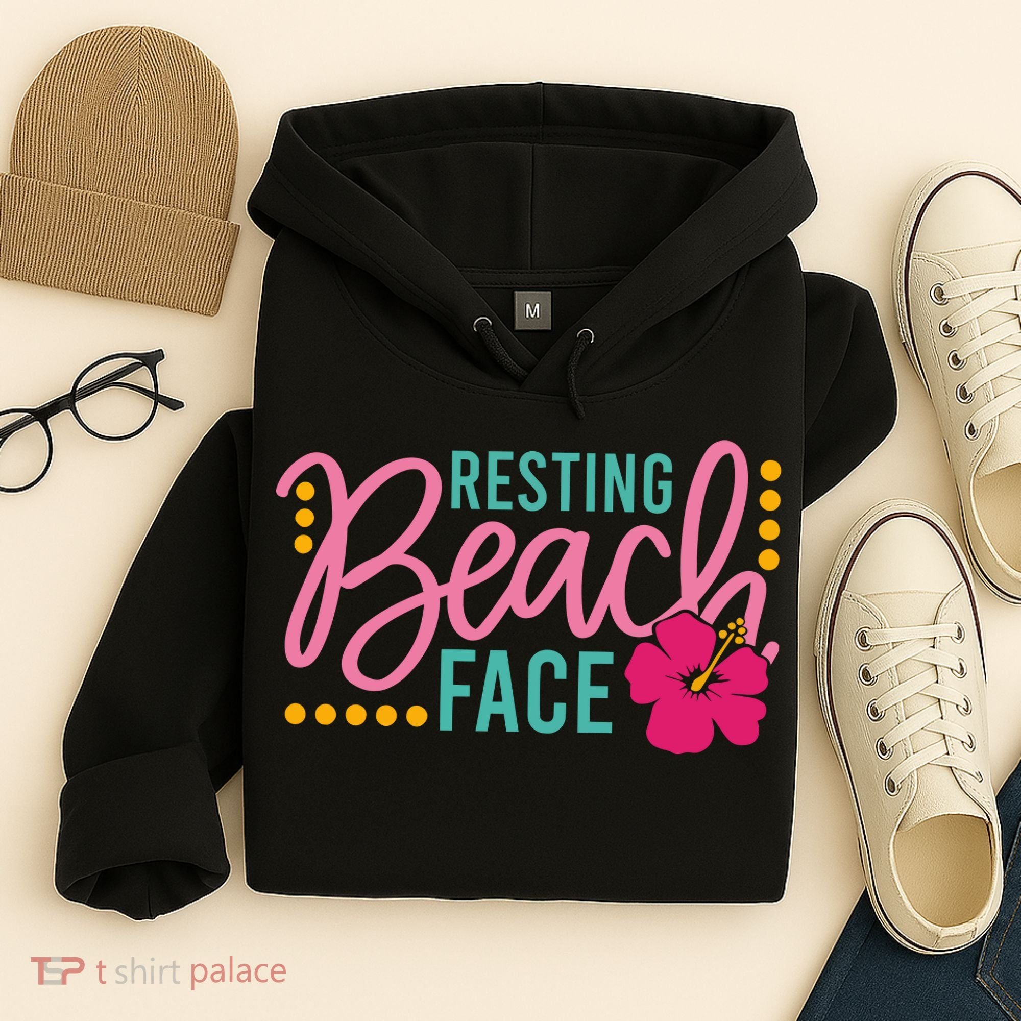Resting Beach Face Funny Summer Hoodie