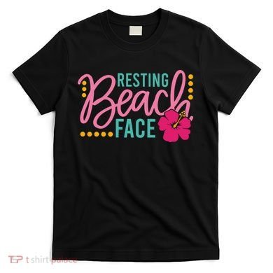 Resting Beach Face Funny Summer T-Shirt