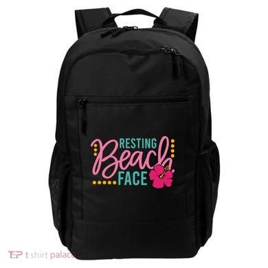 Resting Beach Face Funny Summer Backpack
