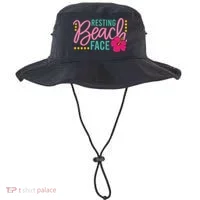 Resting Beach Face Funny Summer Bucket Hat thumb 0
