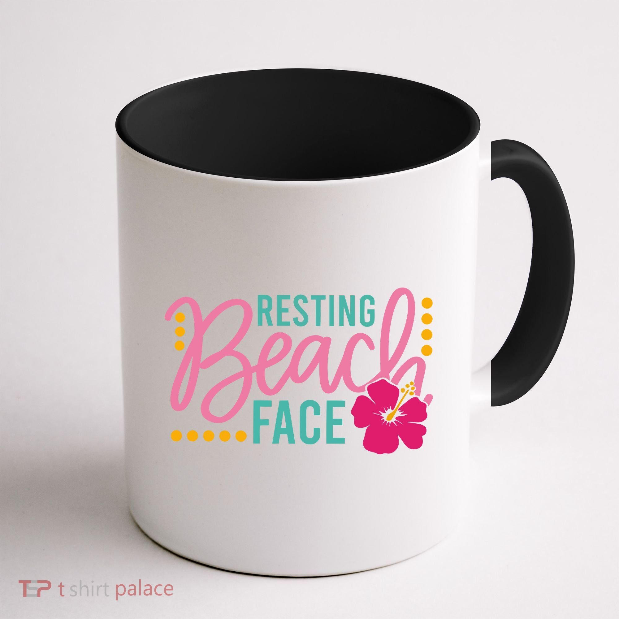 Resting Beach Face Funny Summer Coffee Mug