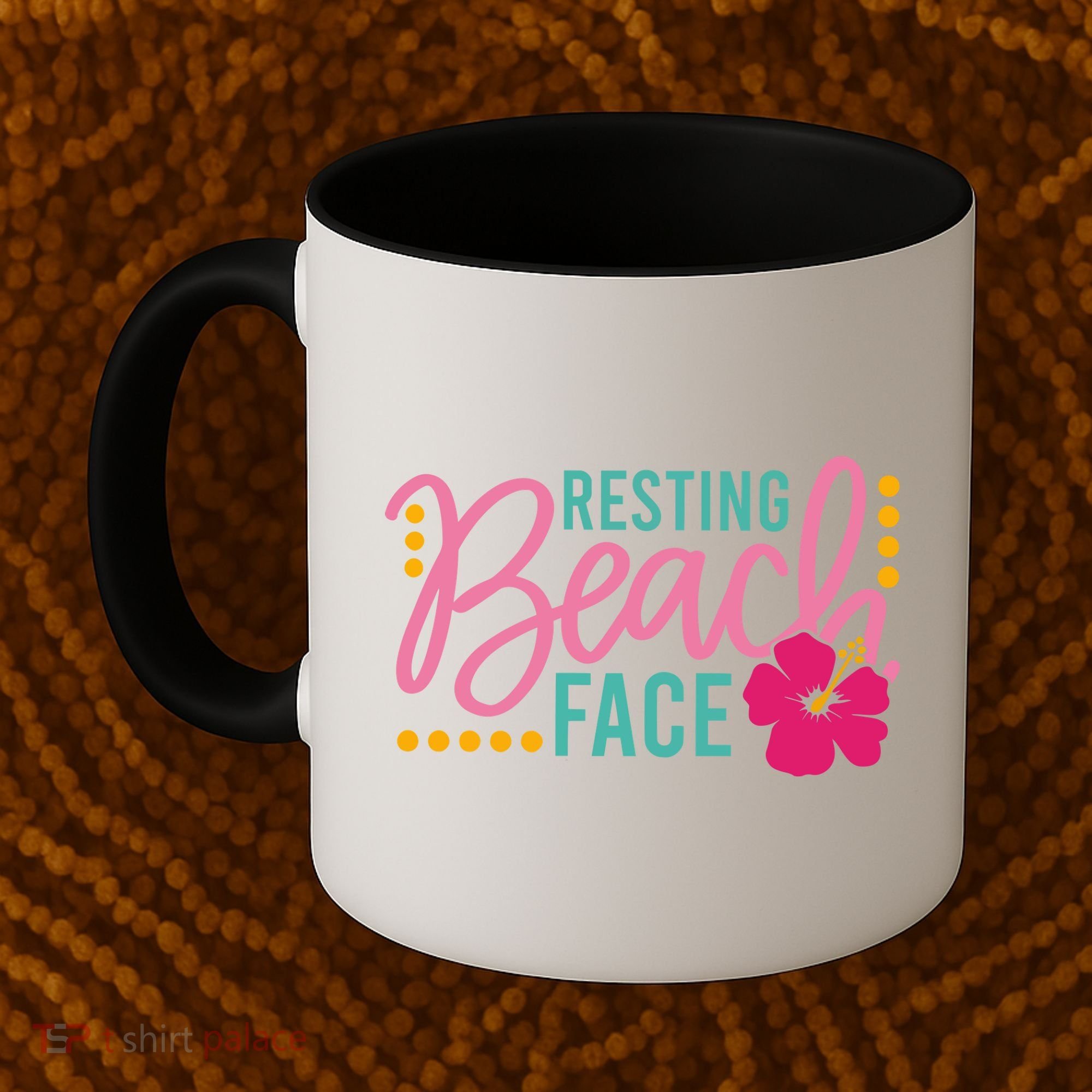 Resting Beach Face Funny Summer Coffee Mug