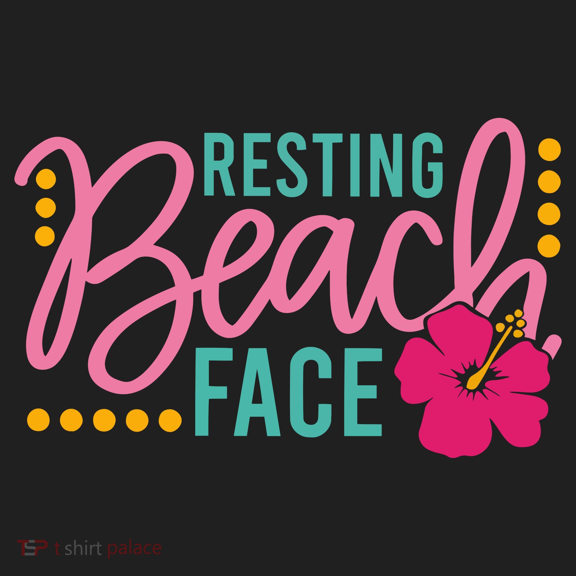 Resting Beach Face Funny Summer Beanie