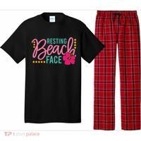 Resting Beach Face Funny Summer Pajama Set thumb 0