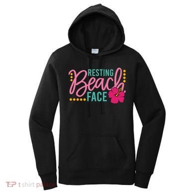 Resting Beach Face Funny Summer Women's Hoodie