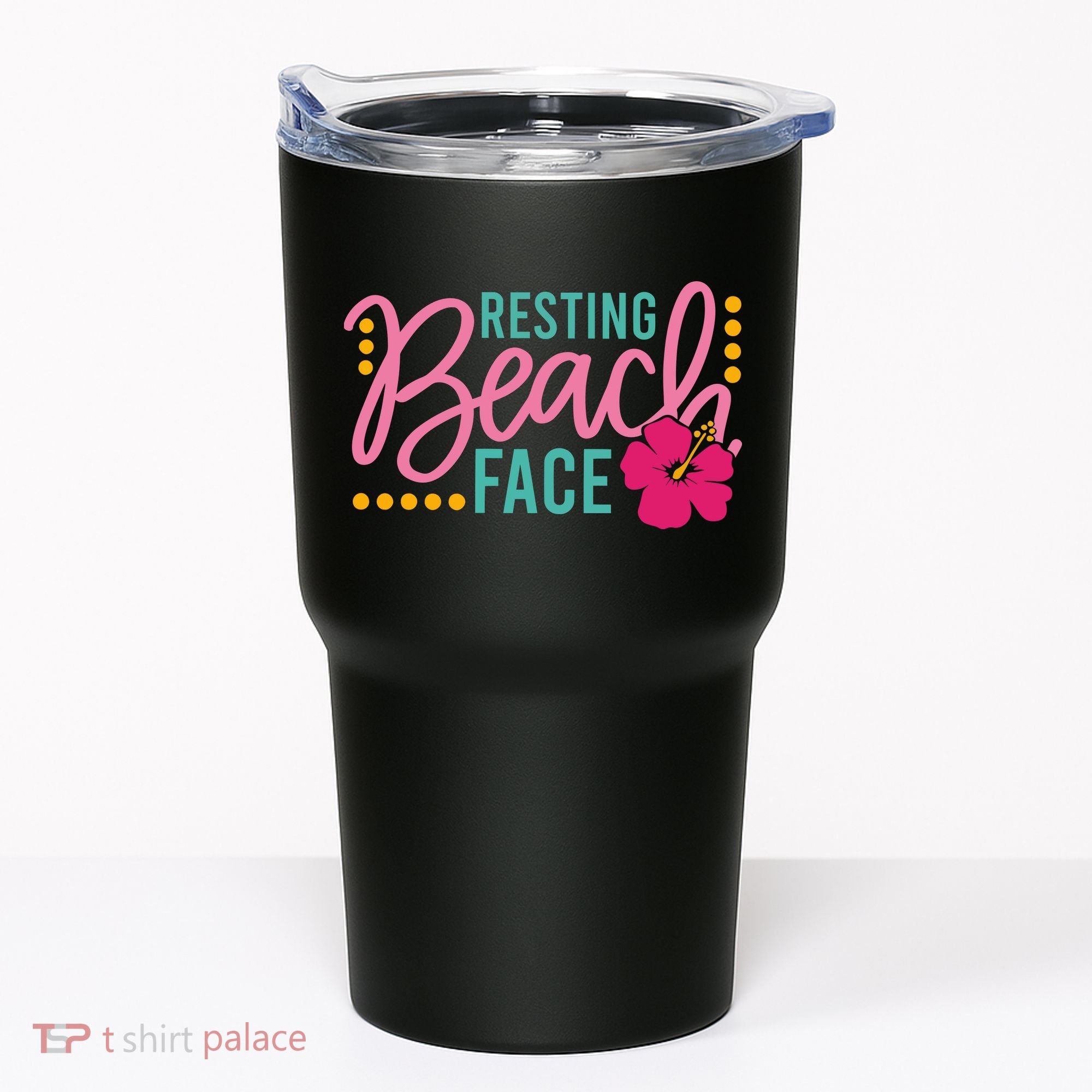 Resting Beach Face Funny Summer Tumbler