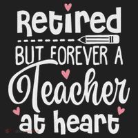 Retired But Forever A Teacher At Heart Funny Retired Teacher Hat thumb 2