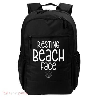 Resting Beach Face Funny Vacation Backpack