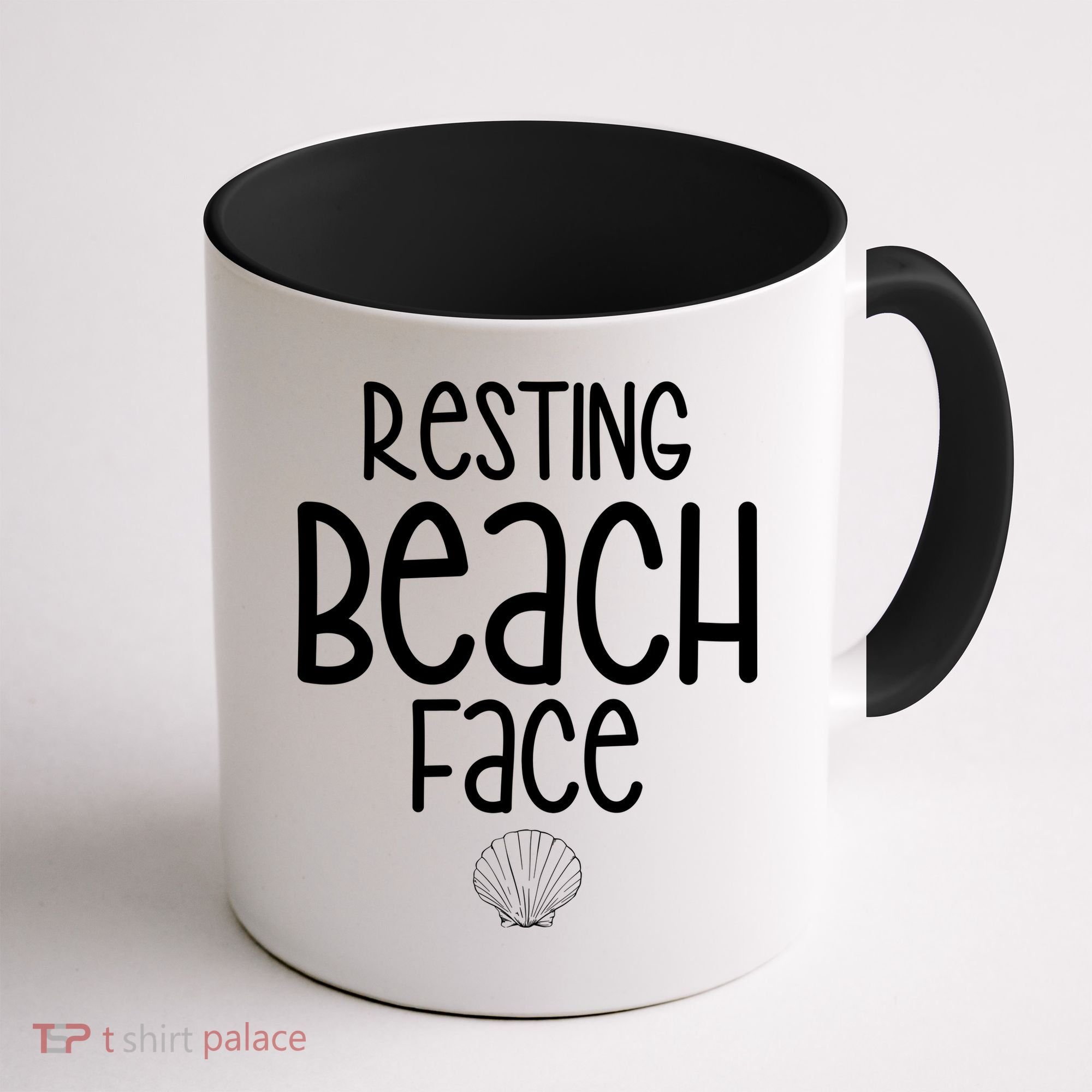 Resting Beach Face Funny Vacation Coffee Mug