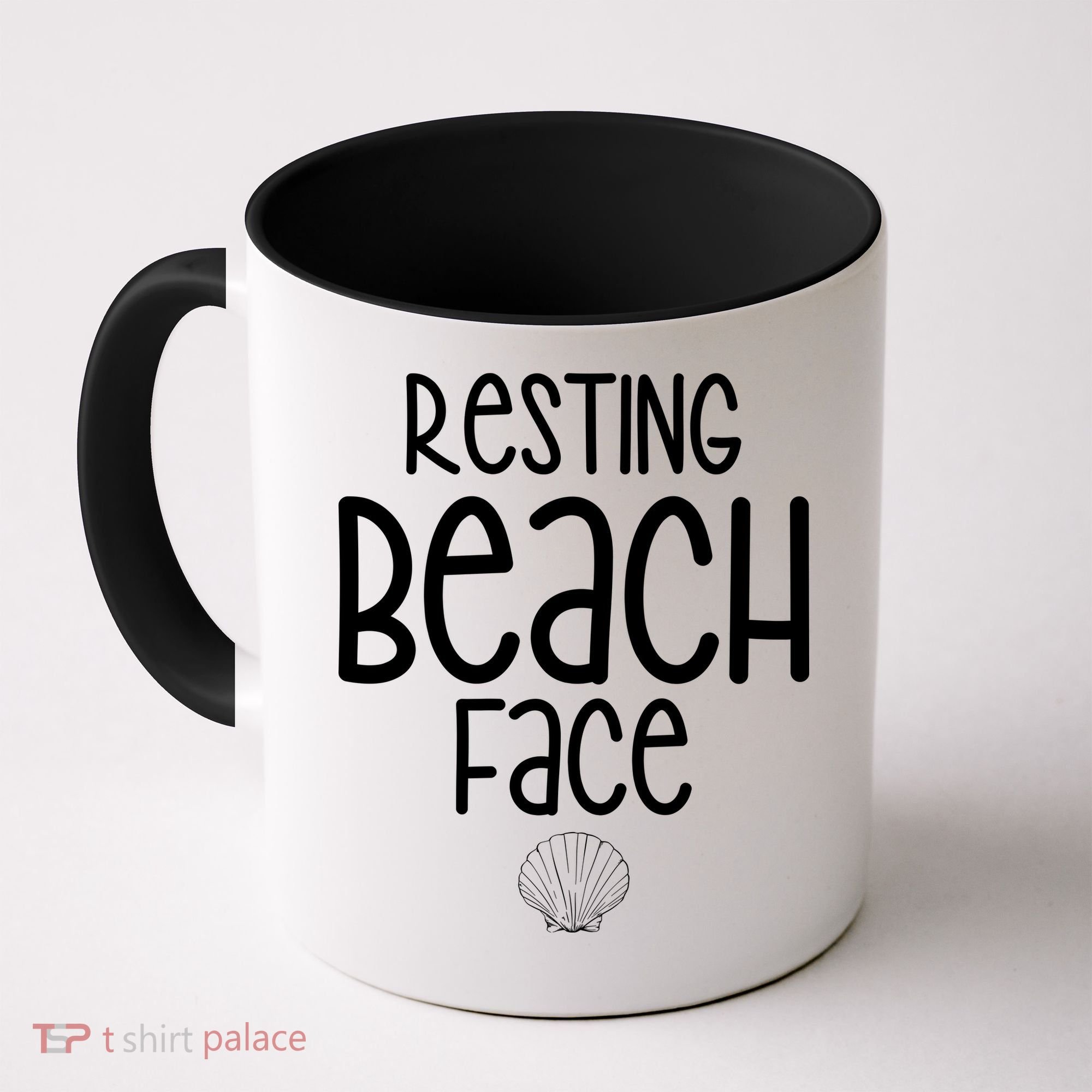 Resting Beach Face Funny Vacation Coffee Mug