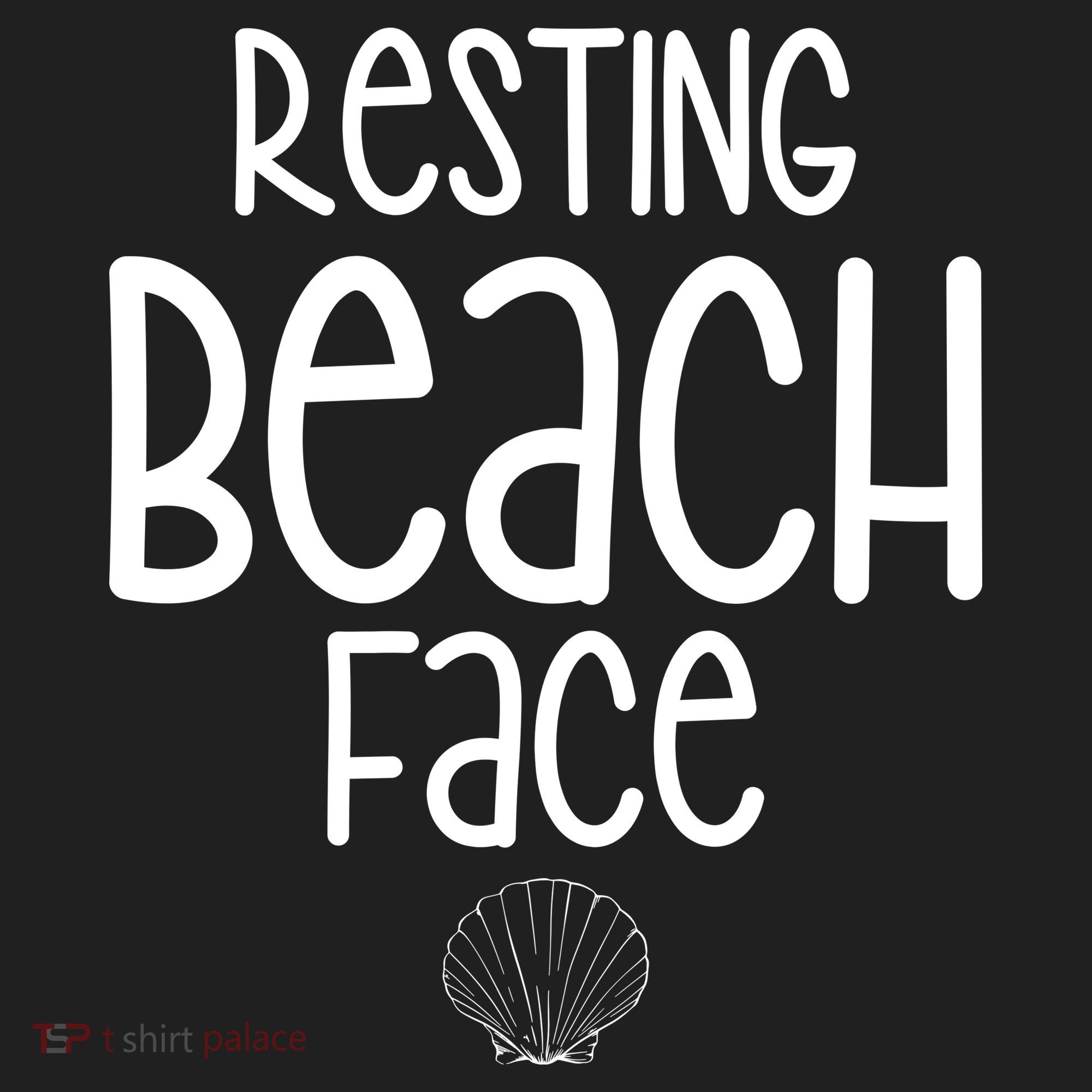 Resting Beach Face Funny Vacation Beanie